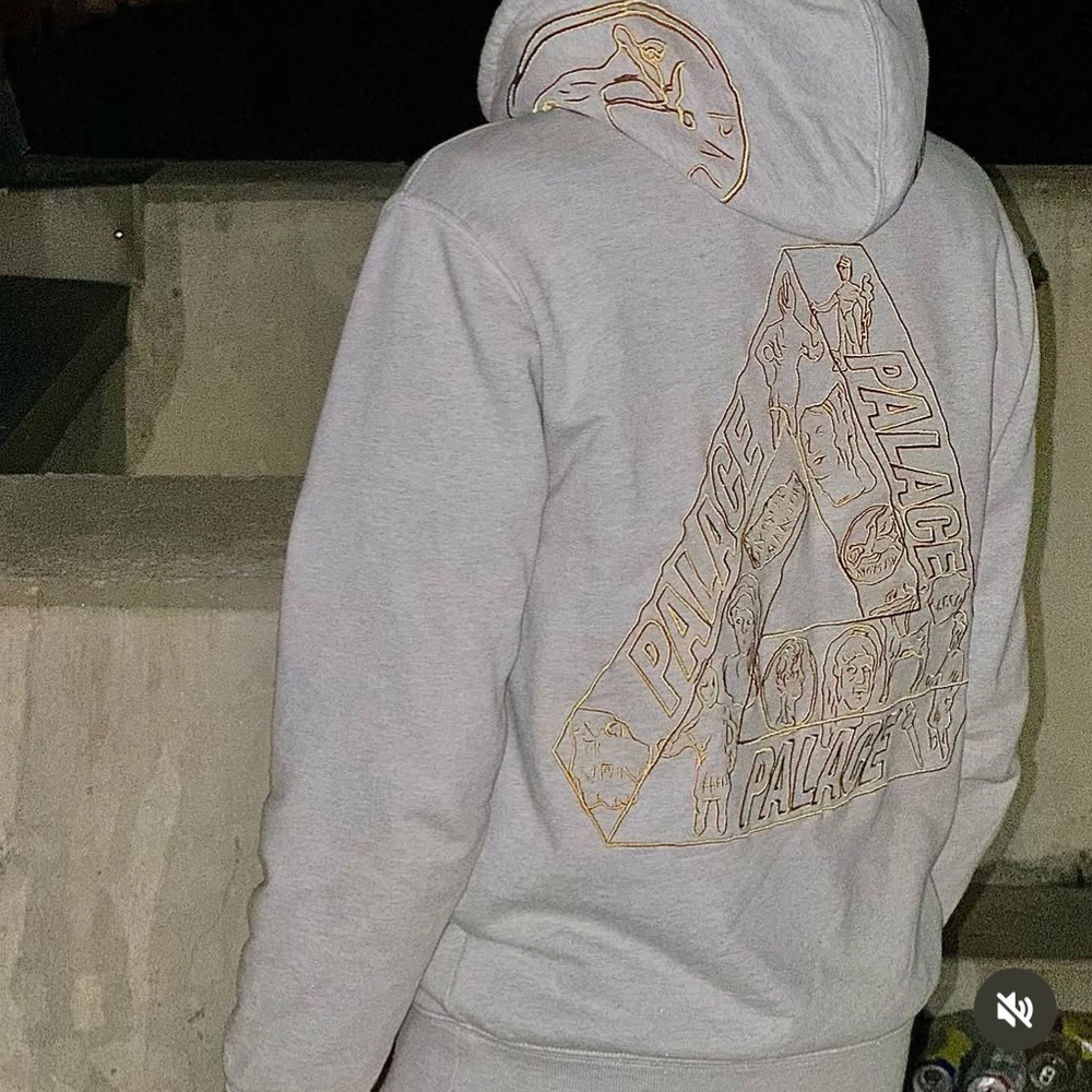 Palace Gray Hoodie